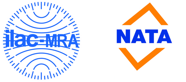 Combined ilac-MRA and NATA accreditation mark