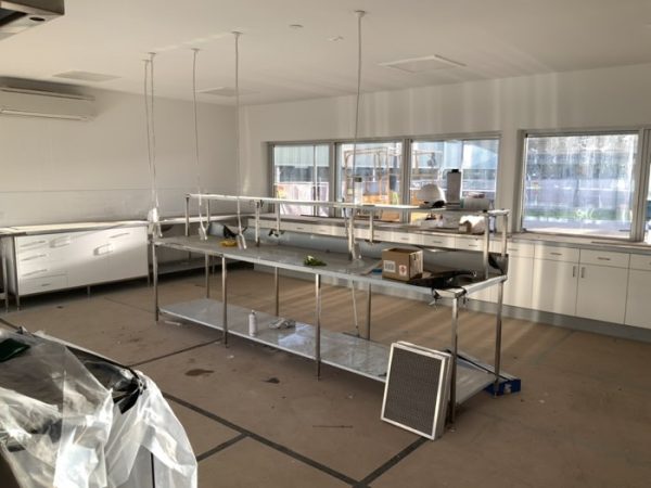 Commercial food preparation area
